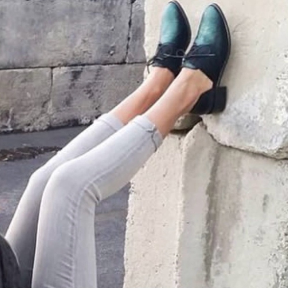 Matisse x Free People x Anthropologie ~ Moody Colored Cowhide Oxford Shoes *NWOT - Picture 7 of 8
